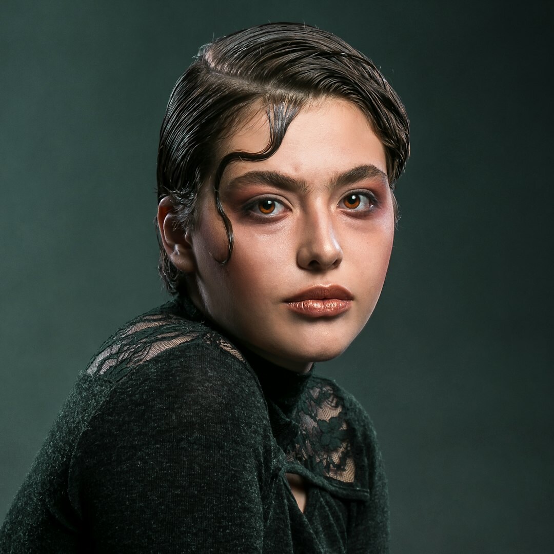 Portrait of an argentine actress during an interview