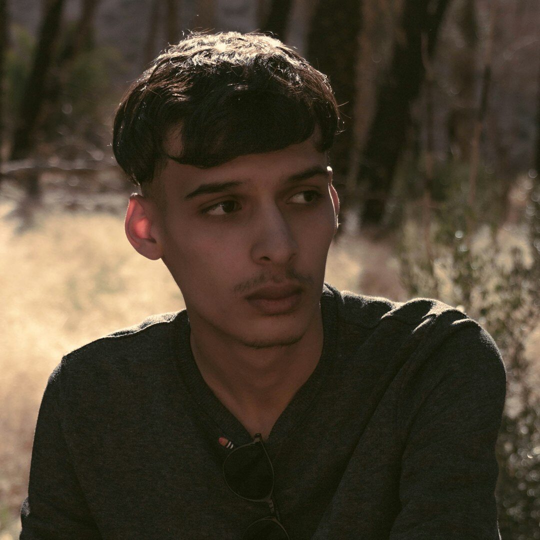 Portrait of a young latino musician