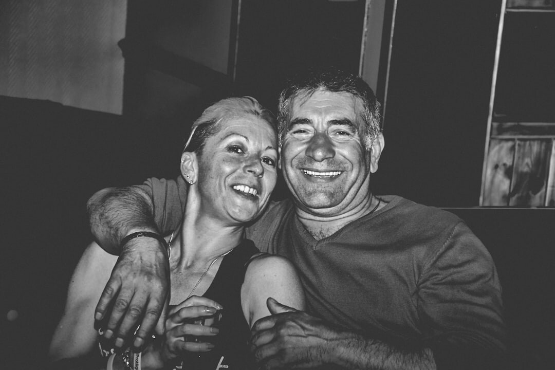 happy celebrity pair